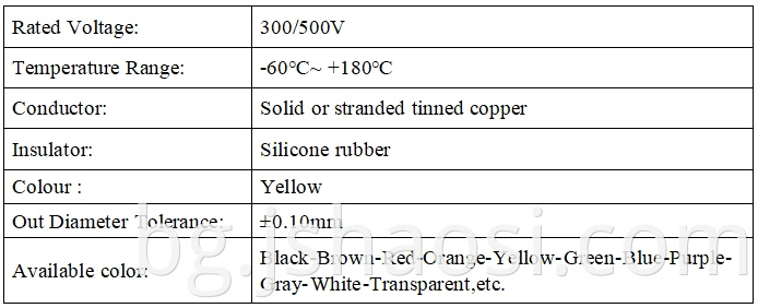 Silicone rubber insulation cable